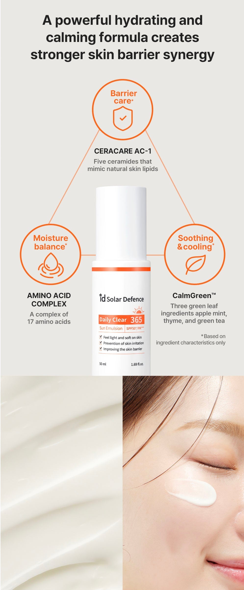 idPLACOSMETICS SOLAR DEFENCE DAILY CLEAR 365 SUN EMULSION SPF50+/ PA++++